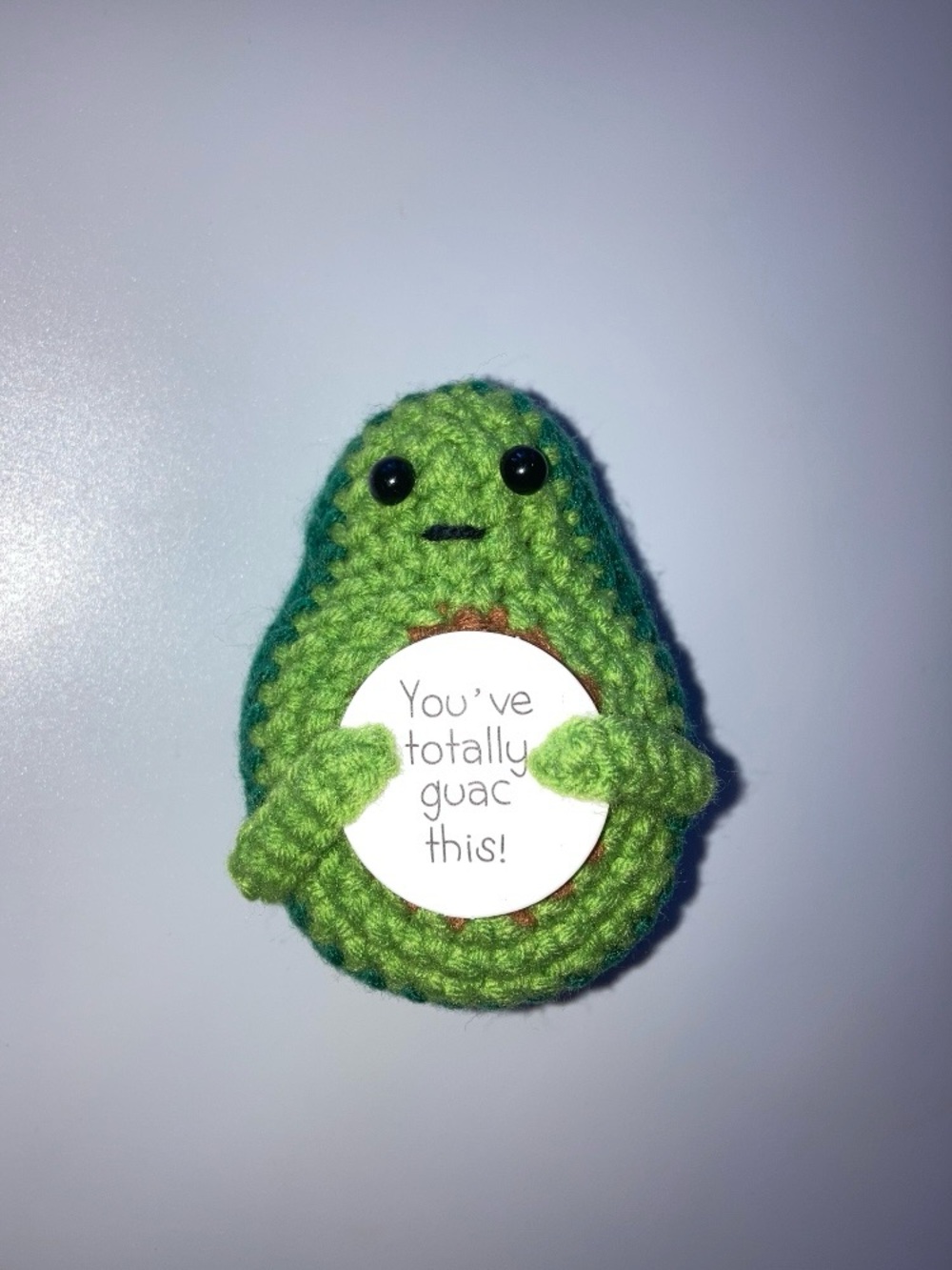 NEW super cute positive emotional support crochet gift, avocado